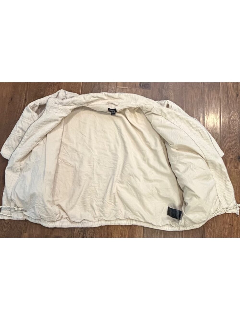 Urban Outfitters BDG Ribbed Cropped Jacket Cream sz XS - Picture 4 of 11